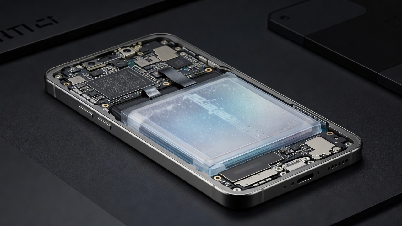 OnePlus 15R high-efficiency chassis and high-density Glacier silicon battery module