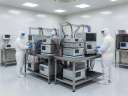 Viewvillagelistlm London cleanroom semiconductor testing lab with RF telemetry benches